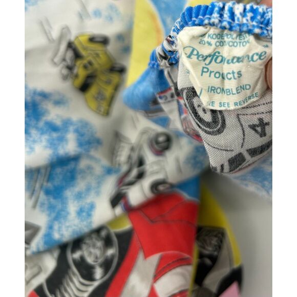 Vintage Transformers Cartoon Twin Bed Fitted Sheet Dated 1984 Performance - Picture 2 of 4